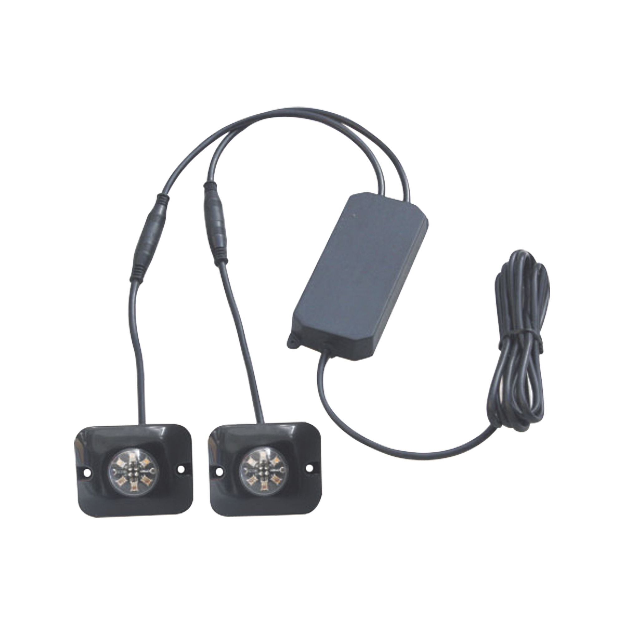 X12RW|Estrobos Ocultos de 6 LED, Color Rojo/Claro, Ideales para Veh?¡culos Encubierto